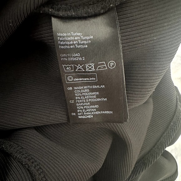 H&M Black Deep V Neck Bodysuit - Picture 5 of 5